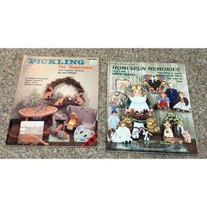 Vintage Teddy Bear Tole Painting Pattern Books Lot of 2 Wood Craft Folk Art